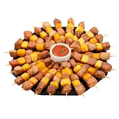 Мини-шашлычки из свинины с ананасами (10 шт)