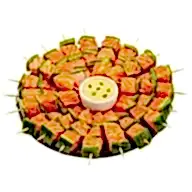 Мини-шашлычки из лосося (10 шт)